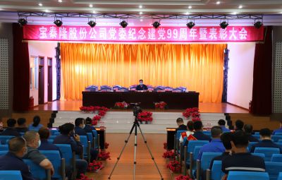 寶泰隆公司黨委紀(jì)念建黨  99周年暨表彰大會(huì)